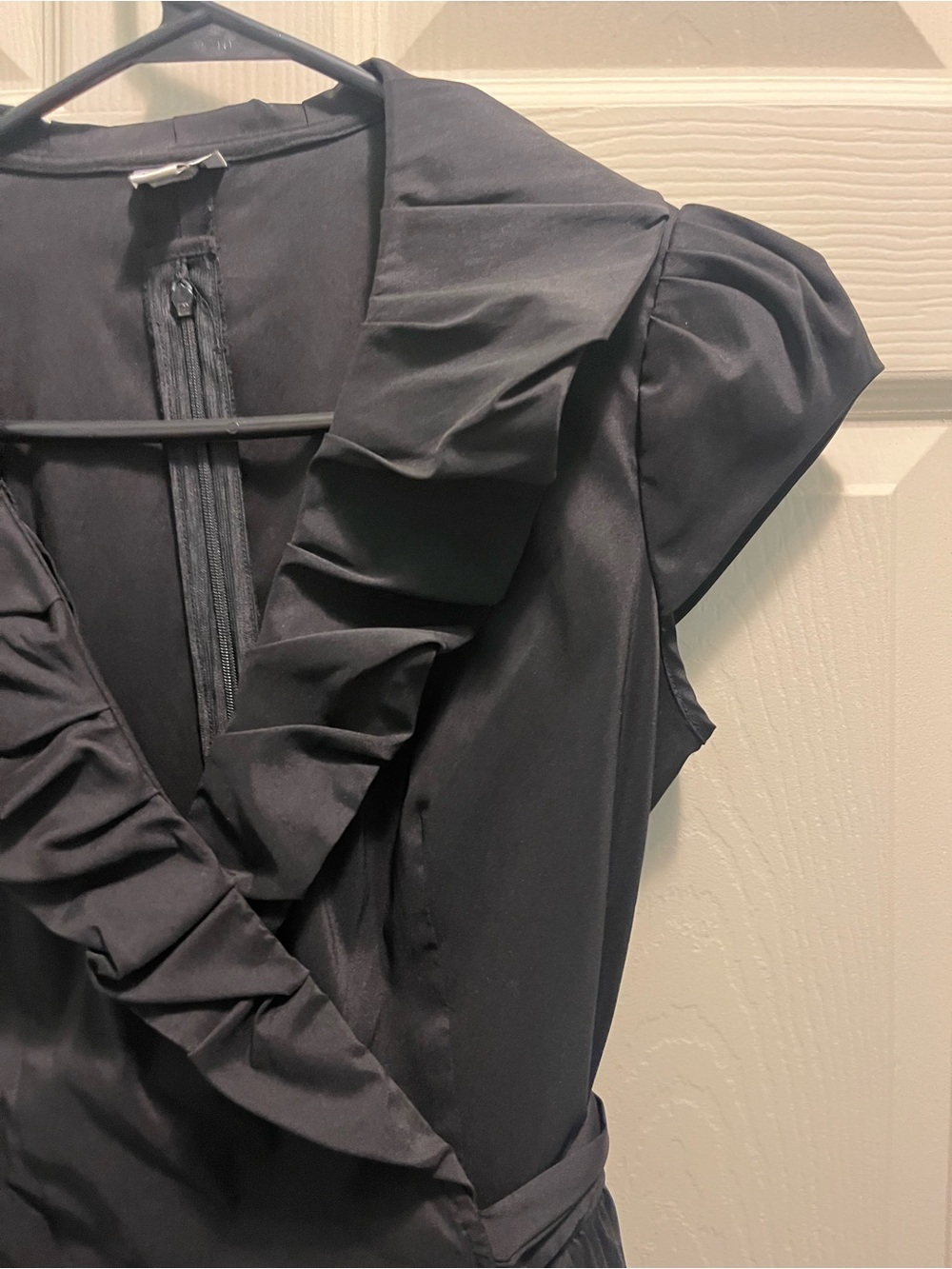 Cache Black Ruffle Wrap Midi Dress #classic #datenight - Picture 4 of 7